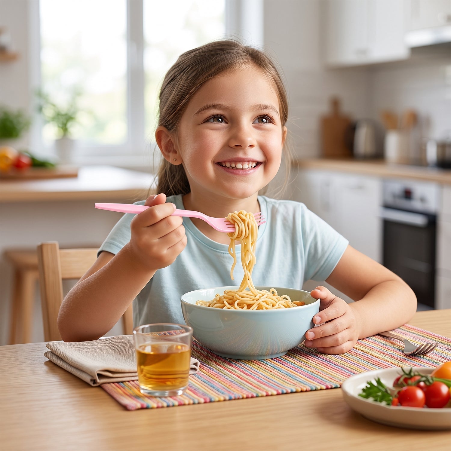 Unbreakable plastic forks colorful
