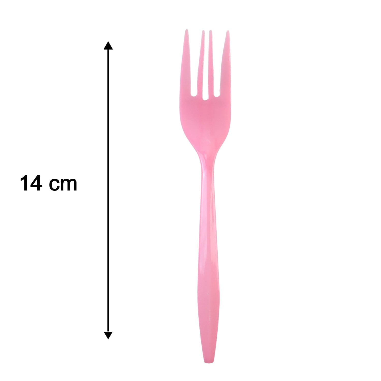 Multicolour forks set display