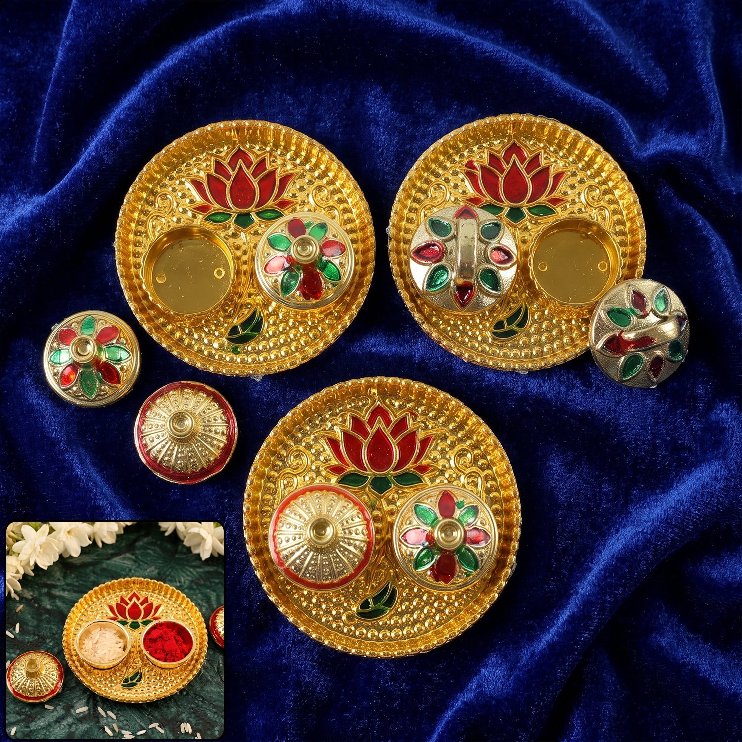 Pooja kumkum container for Diwali, weddings and festivals
