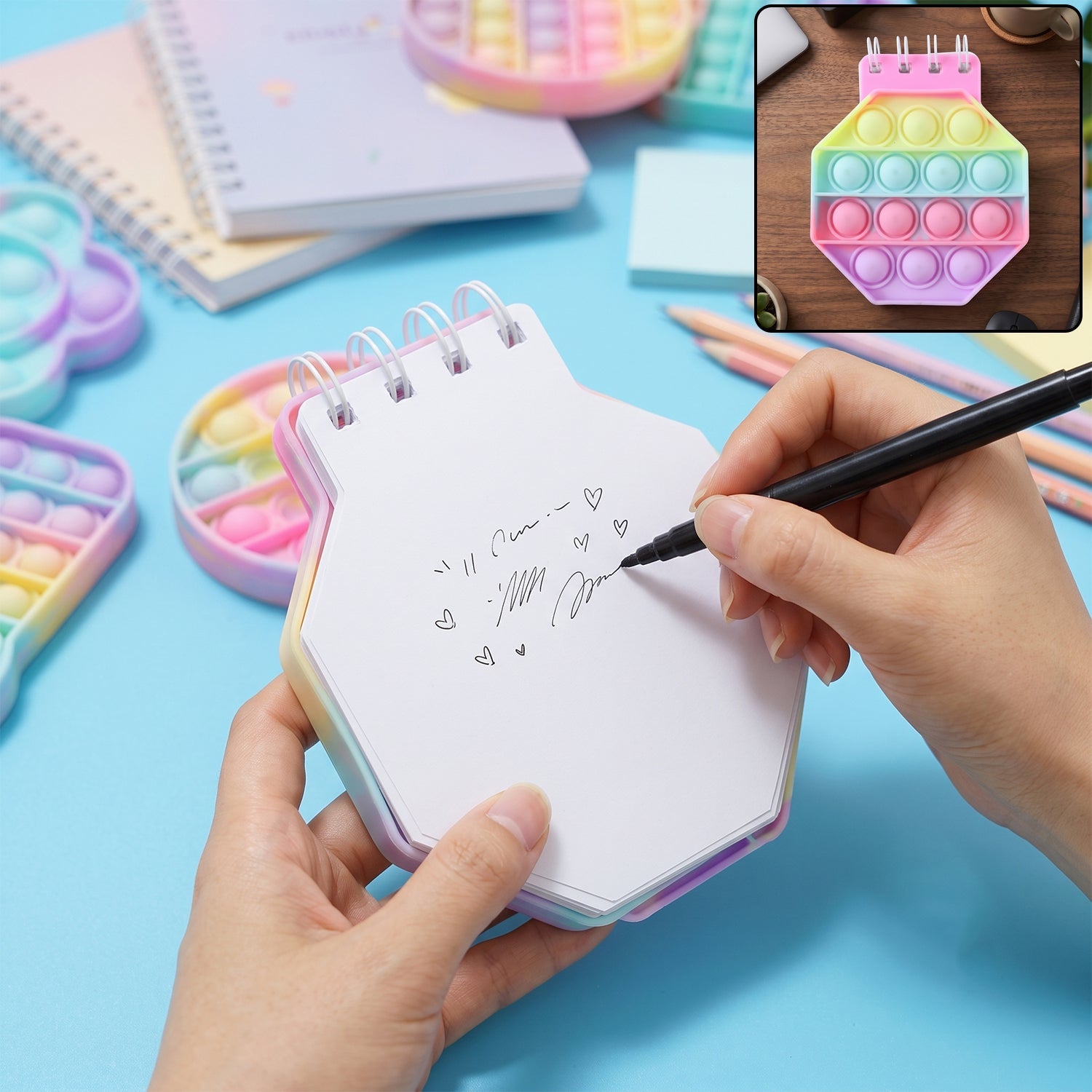Push bubble pop it fidget diary