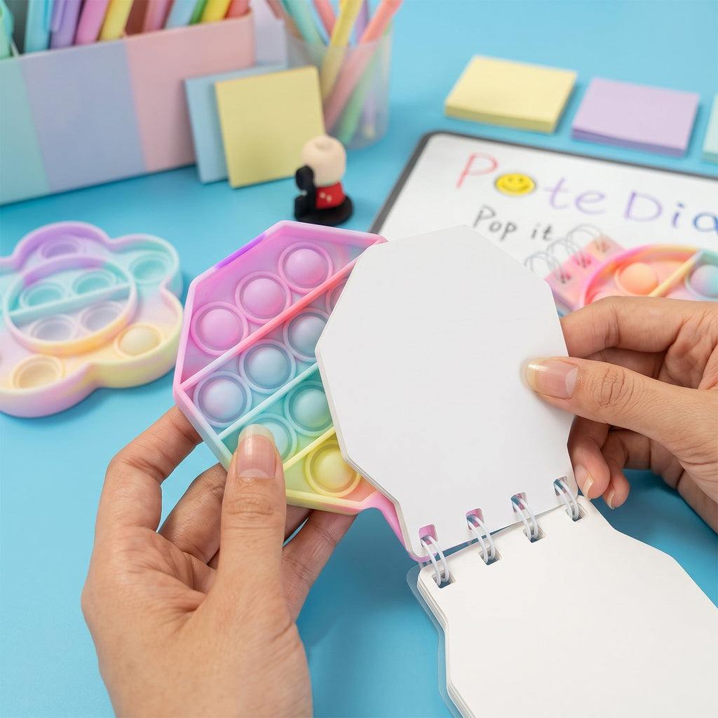 Hexagon bubble diary cover