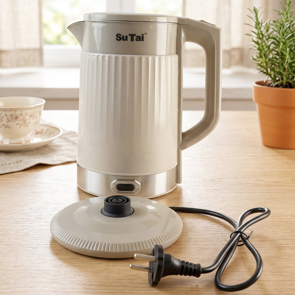 Cordless electric kettle with large 2.3L capacity