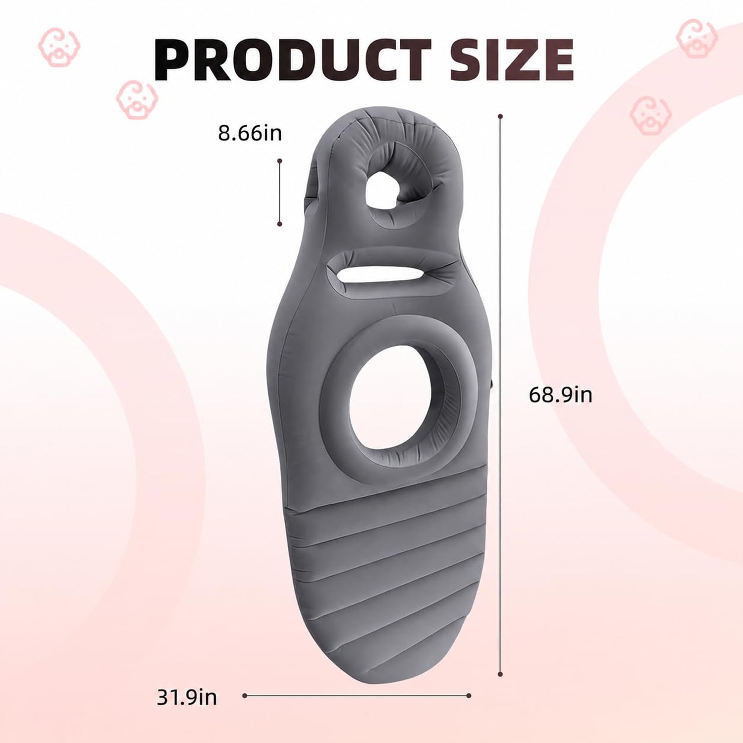 Maternity mat inflatable sections