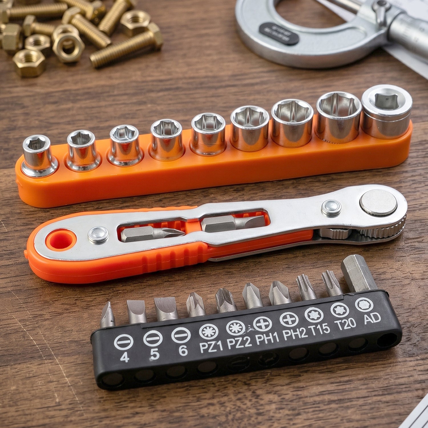 Ratchet wrench white bg