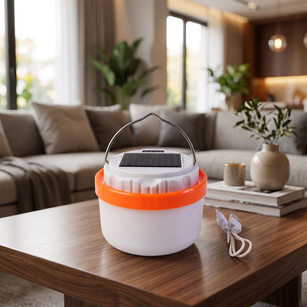 Weather ready solar LED emergency light for power outages