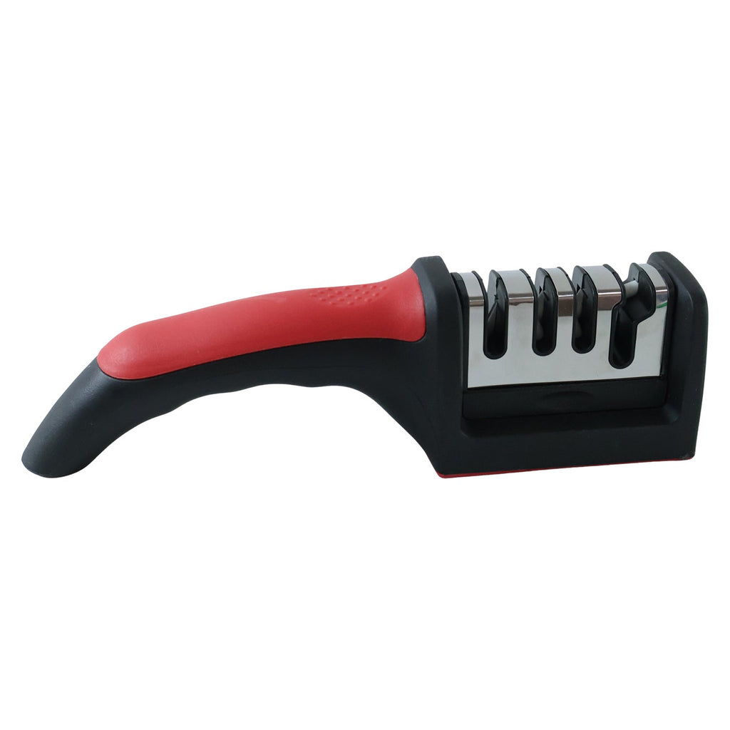 4 Stage Knife Sharpener Tool for Kitchen Knives with Non Slip Handle (1 Pc) view 5