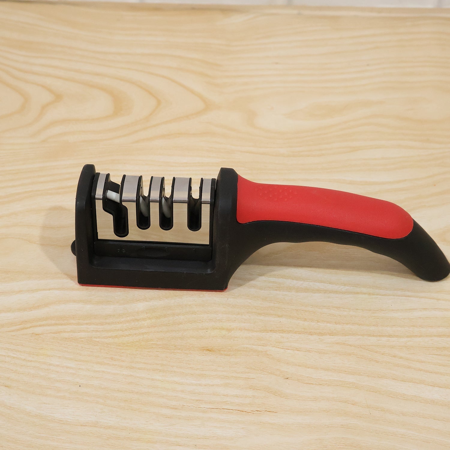 4 Stage Knife Sharpener Tool for Kitchen Knives with Non Slip Handle (1 Pc) view 9