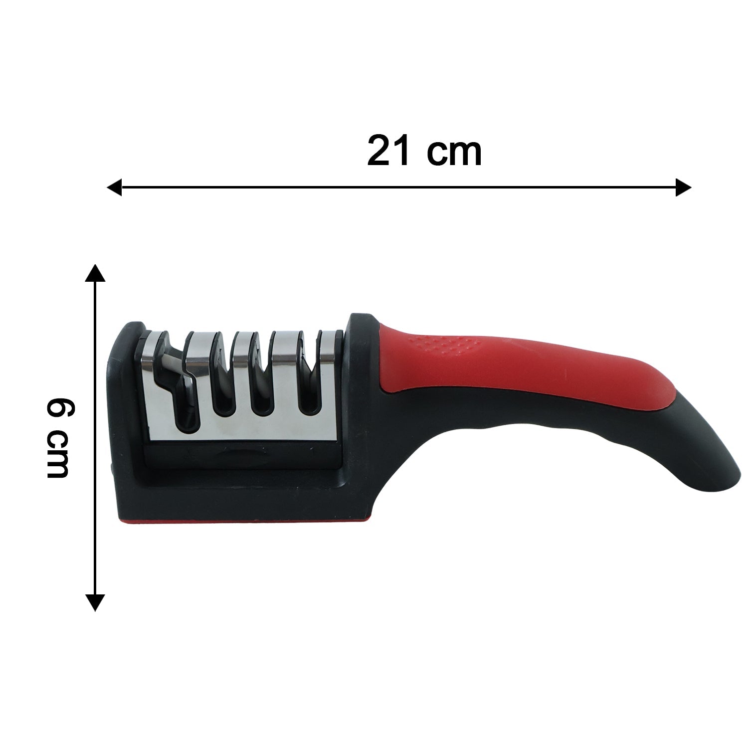 4 Stage Knife Sharpener Tool for Kitchen Knives with Non Slip Handle (1 Pc) view 6