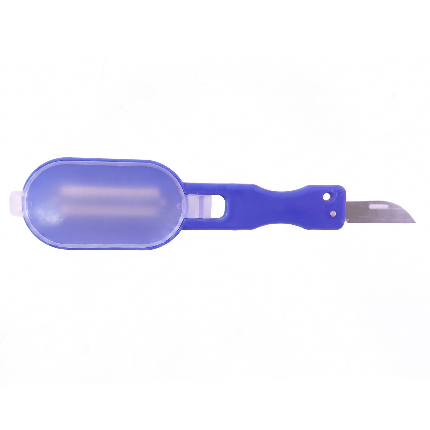 Serrated fish scaler with lid for cleaning fish at home