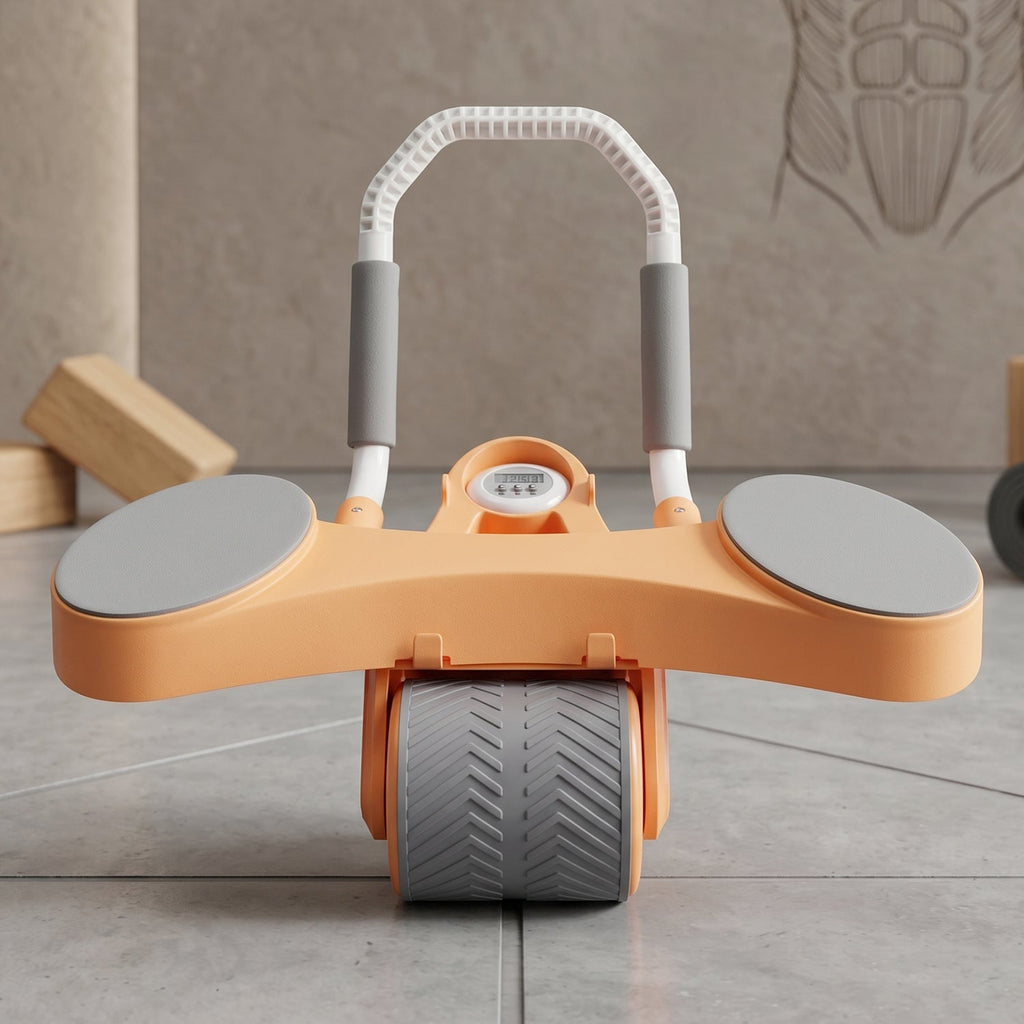 Beginner friendly rebound ab roller for core strength at home