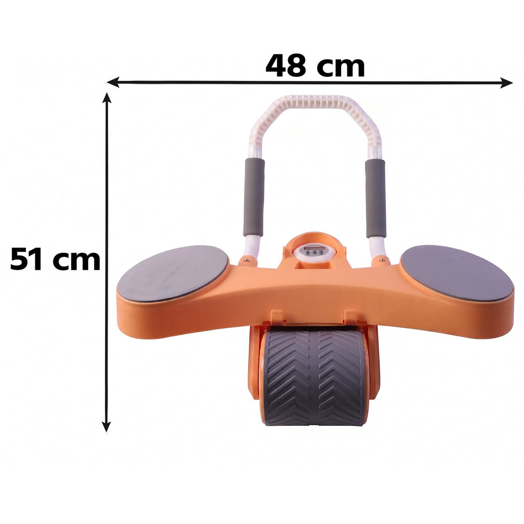 Home gym abdominal roller wheel with assisted rebound function
