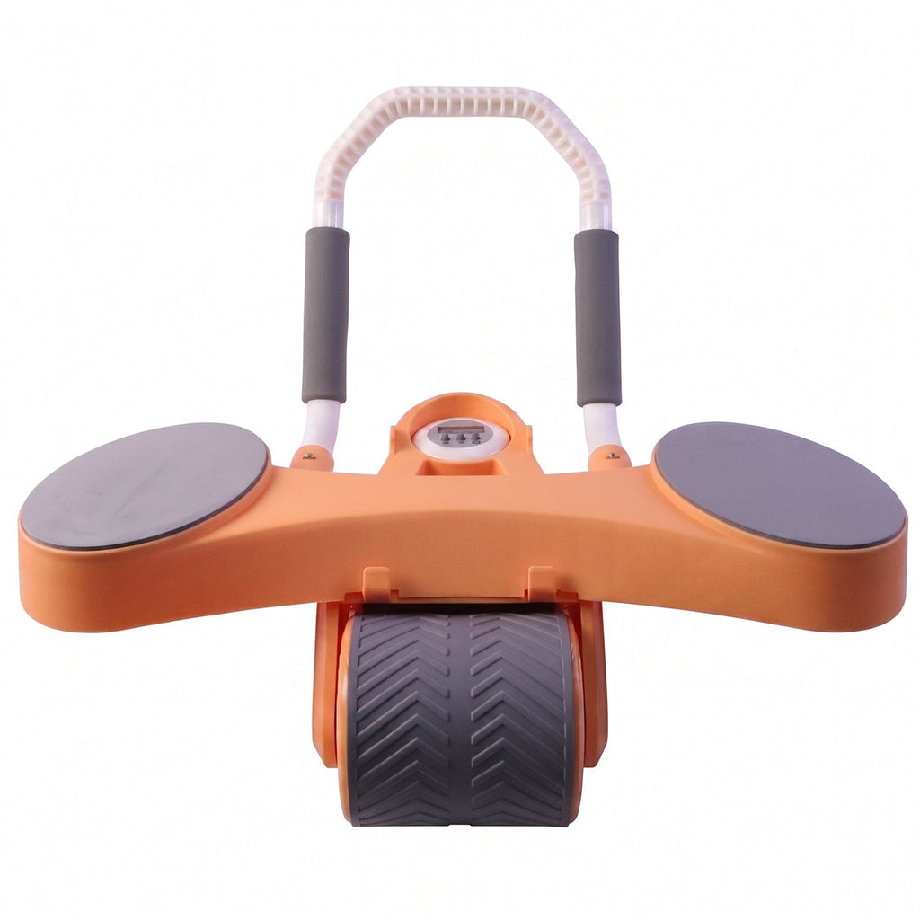 Core trainer ab roller with padded elbow support for easy workouts