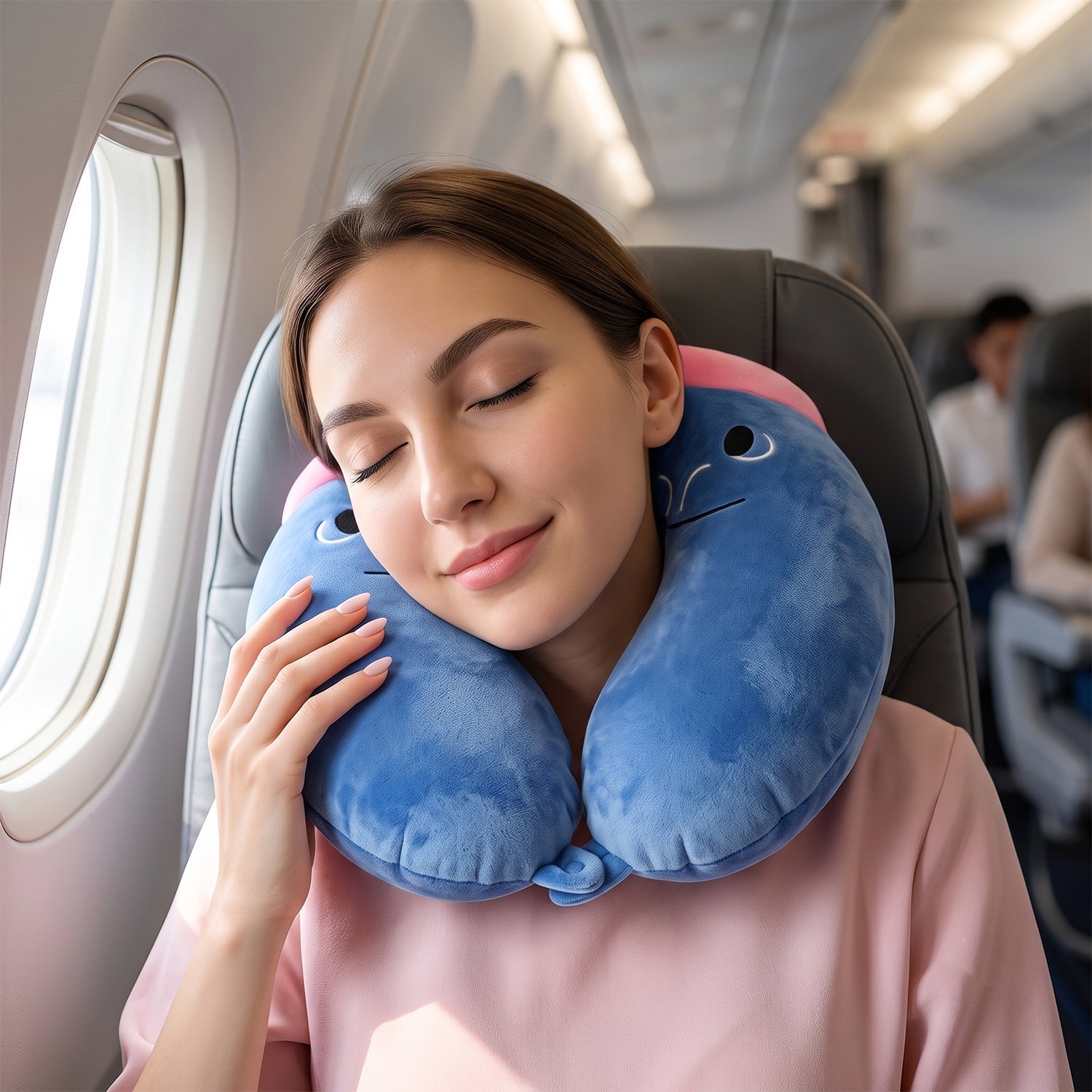 Soft support travel neck pillow