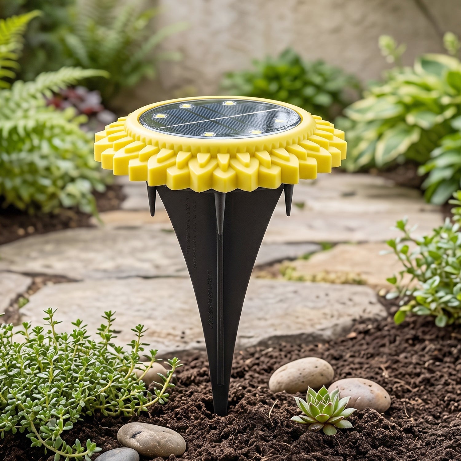Garden Solar Light 4 Pc Sunflower Waterproof LED Pathway Stake Light (4 Pc Set)