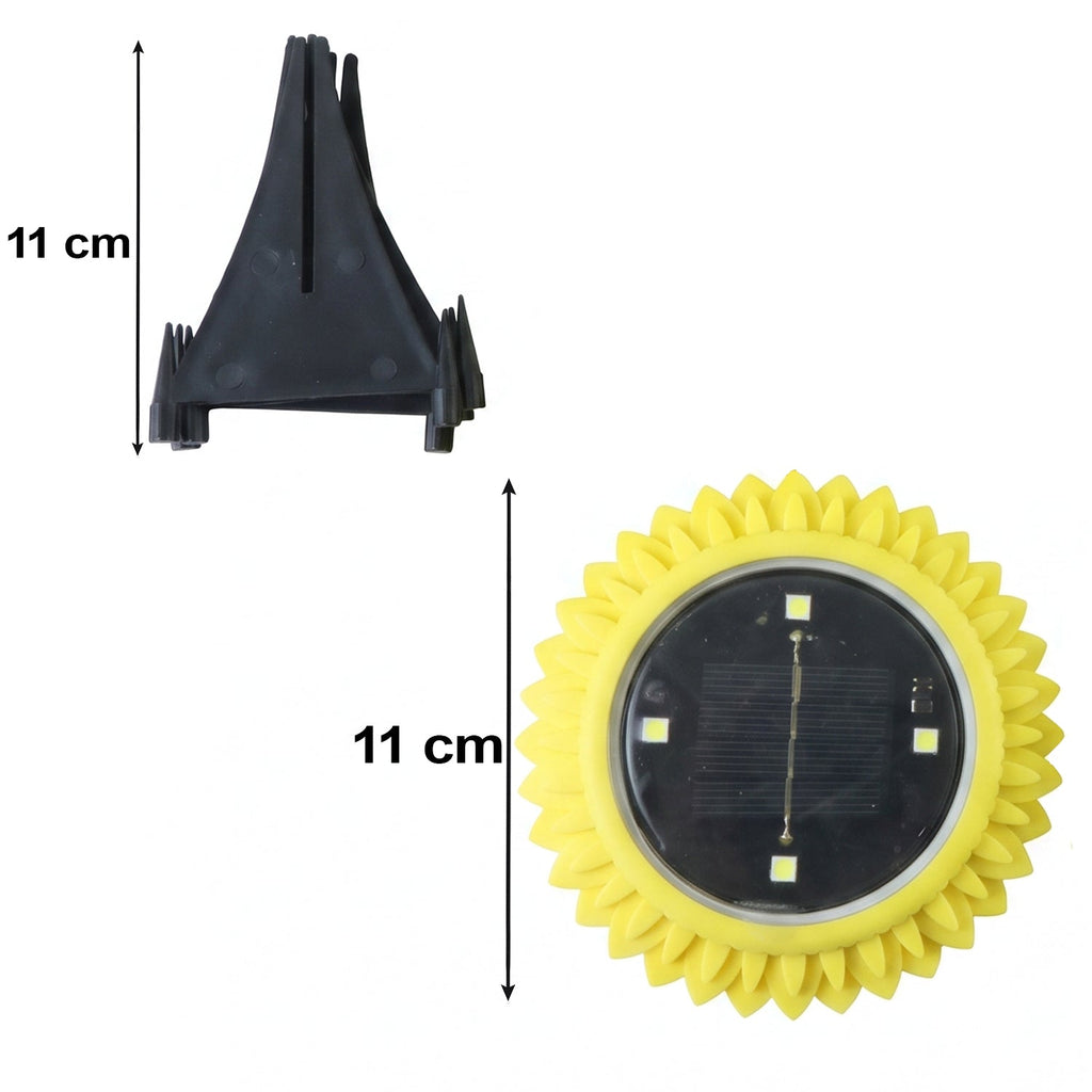 Garden Solar Light 4 Pc Sunflower Waterproof LED Pathway Stake Light (4 Pc Set)
