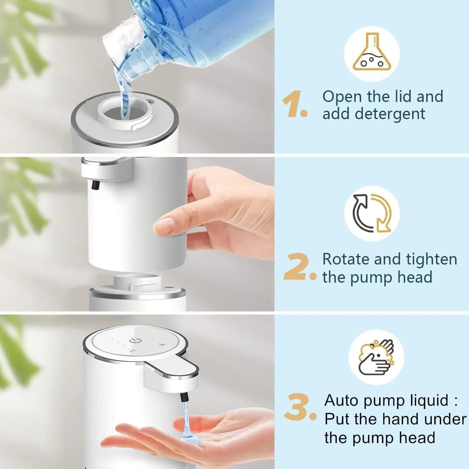 Automatic Touchless Soap Dispenser | USB Rechargeable | Liquid & Foam