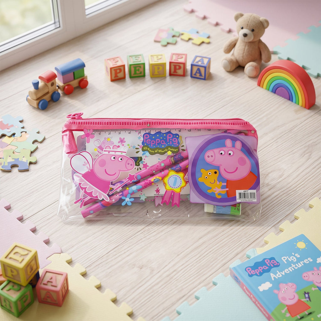 All in one stationery pouch set for students