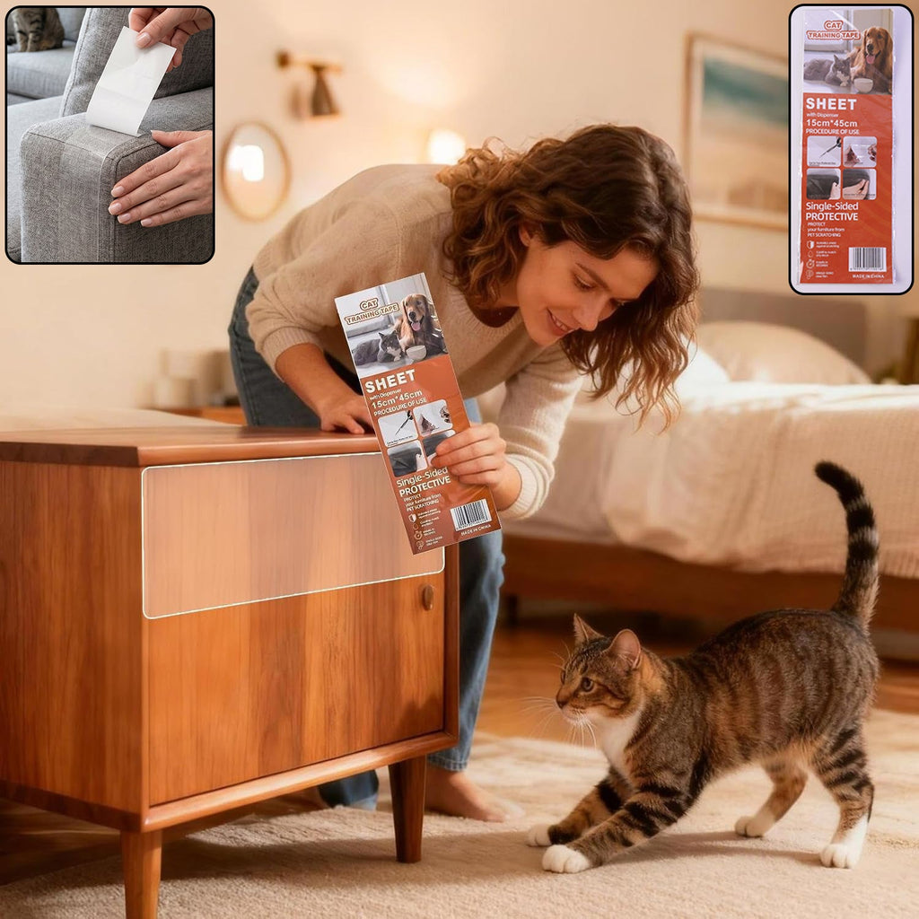 Cat scratch furniture protector tape set
