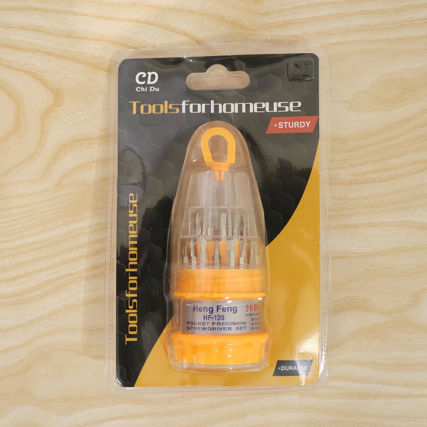Durable 31 in 1 screwdriver set for tech and hobby repairs