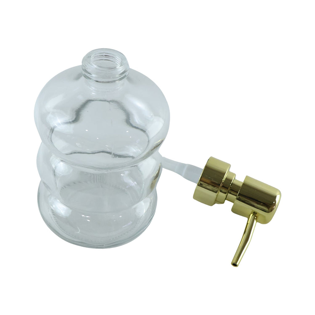 See through soap dispenser for kitchen and bathroom sinks