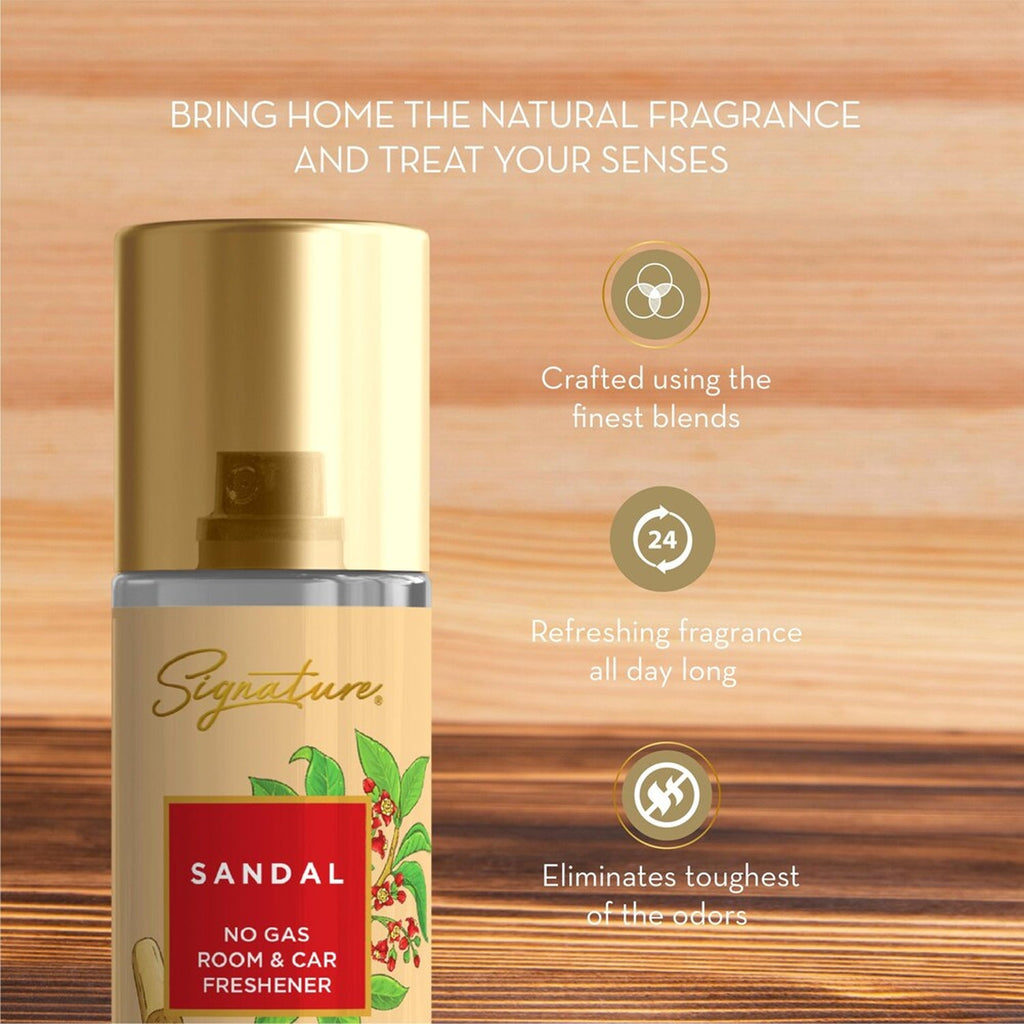 Long-lasting sandal scent spray bottle for home & car