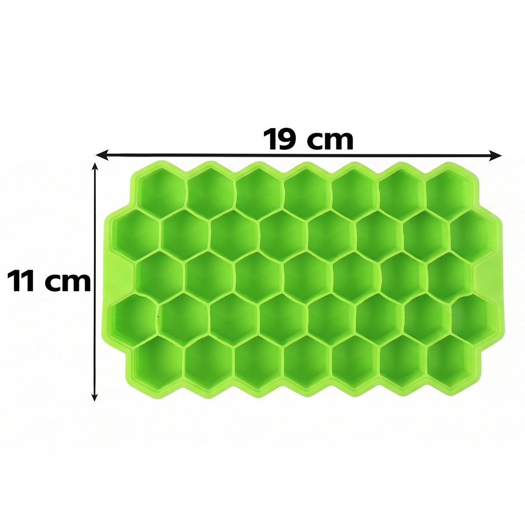 Reusable 3 piece silicone ice moulds with 37 cavities for parties