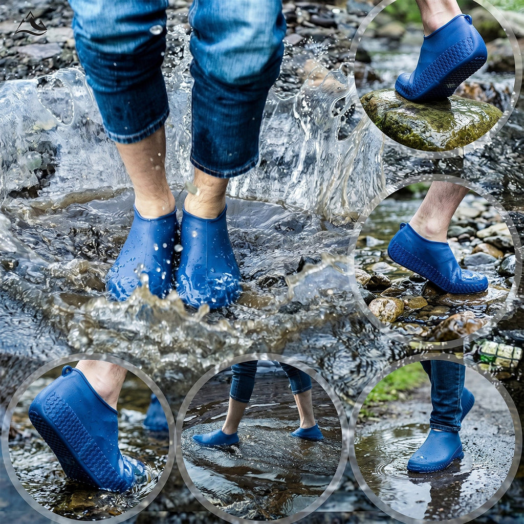 Waterproof silicone shoe cover suitable for rain and outdoor activities
