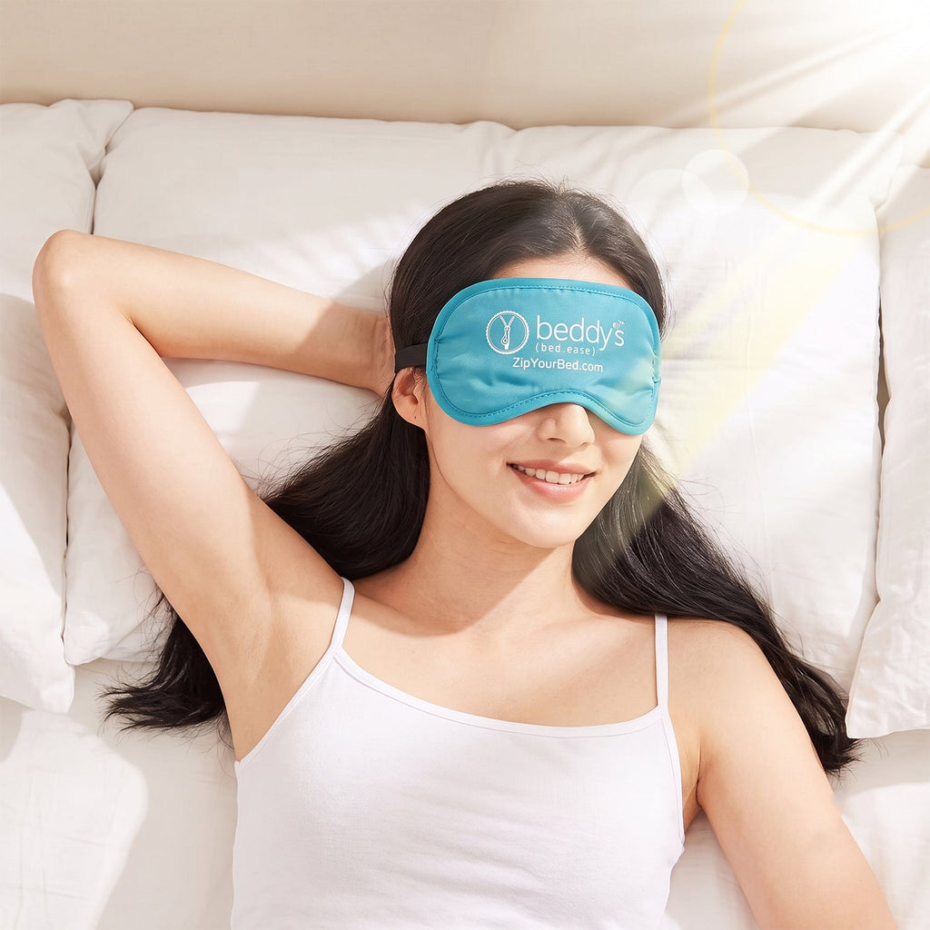 Padded eye cover for sleeping