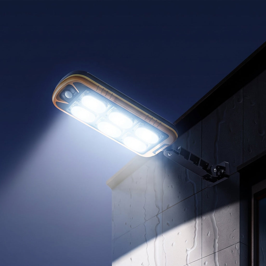 Wireless solar security light for walls, driveways and yards