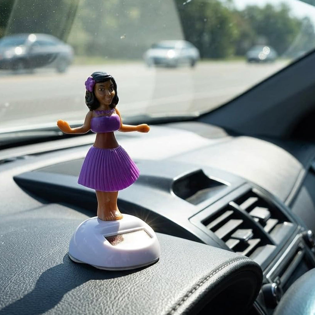 Cute solar dancing doll toy for car interior and desk decoration