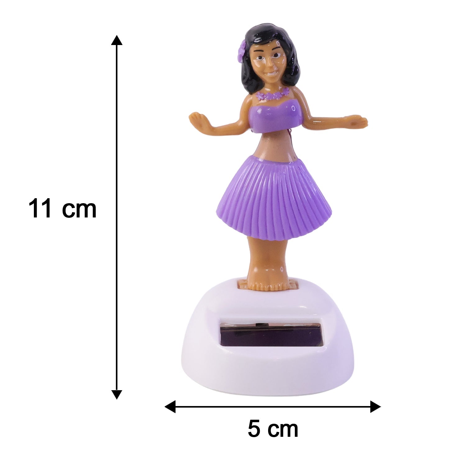 Dancing hula doll solar toy that moves with light exposure