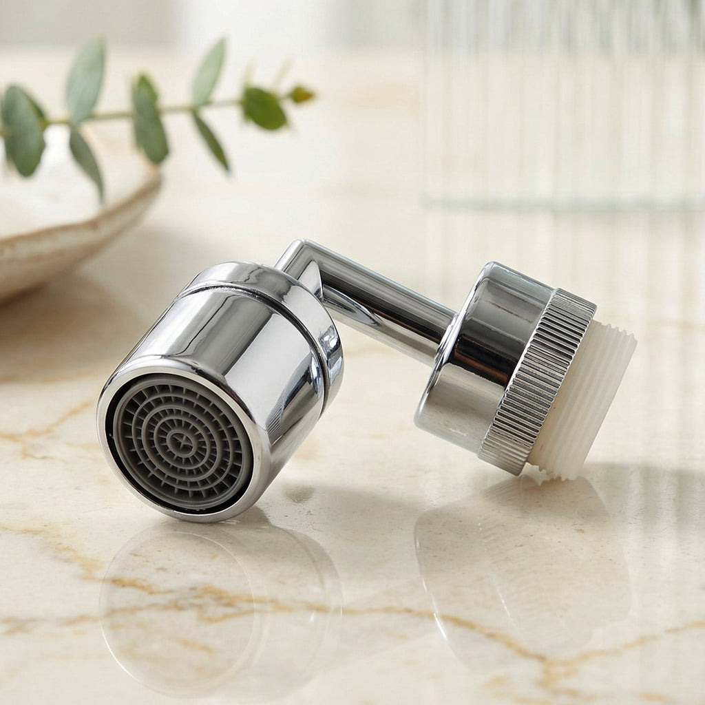 Faucet aerator feature view