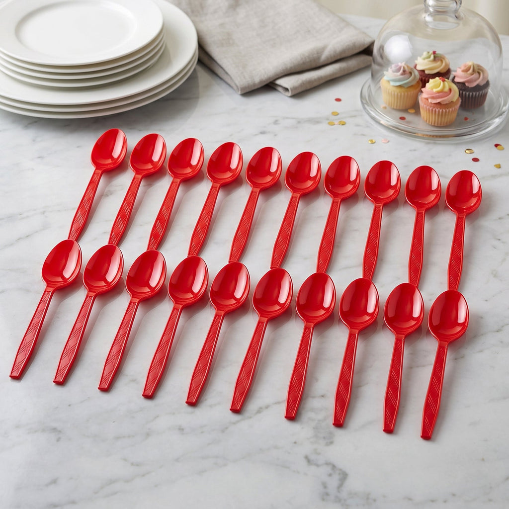Plastic spoons size details