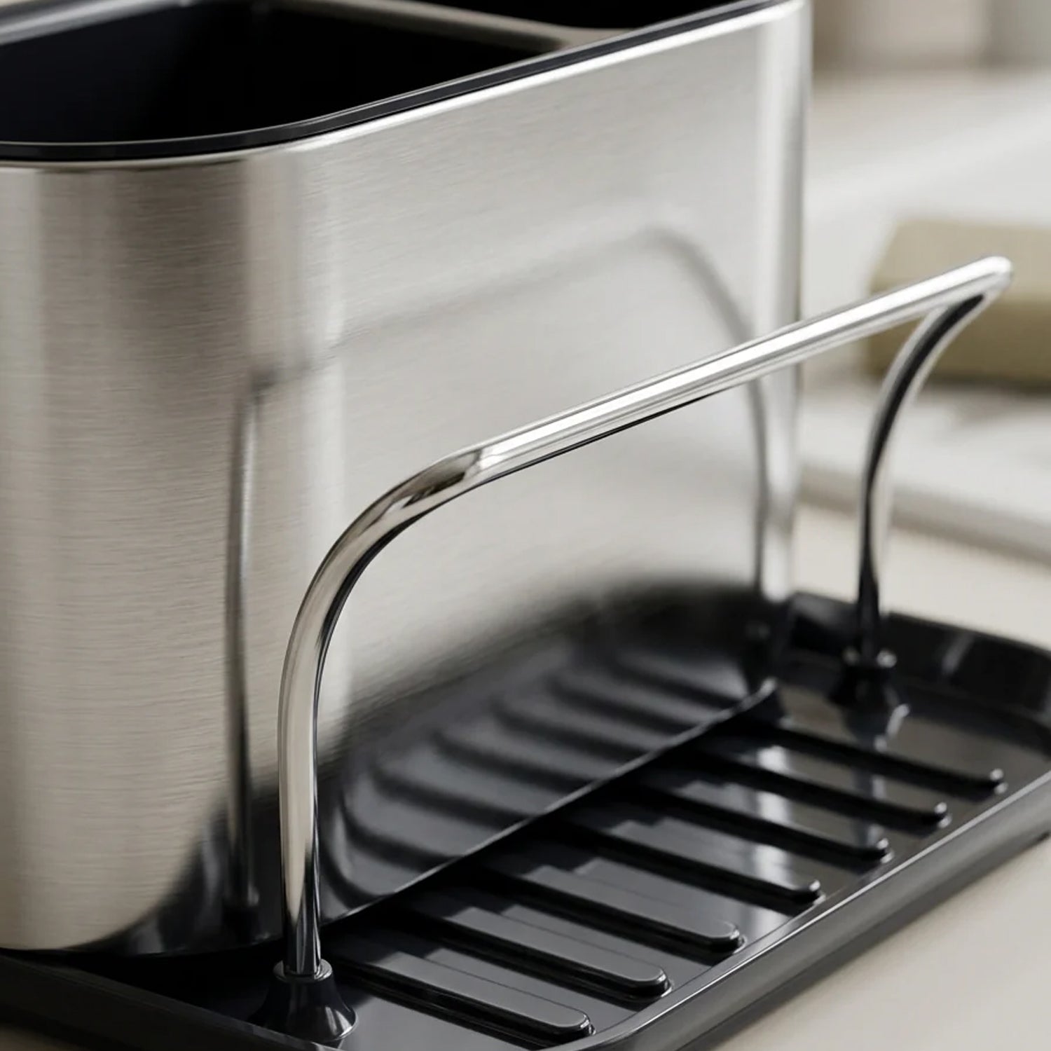 Freestanding stainless steel sink rack for kitchen tools