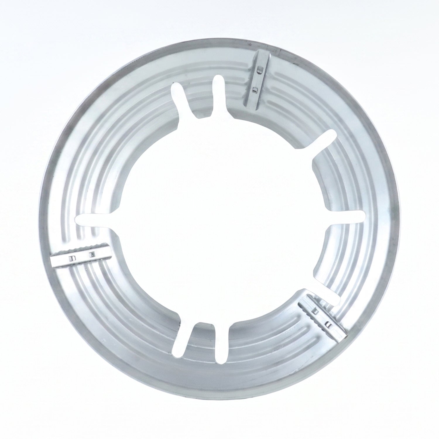 Durable steel wok holder for gas hobs and burners