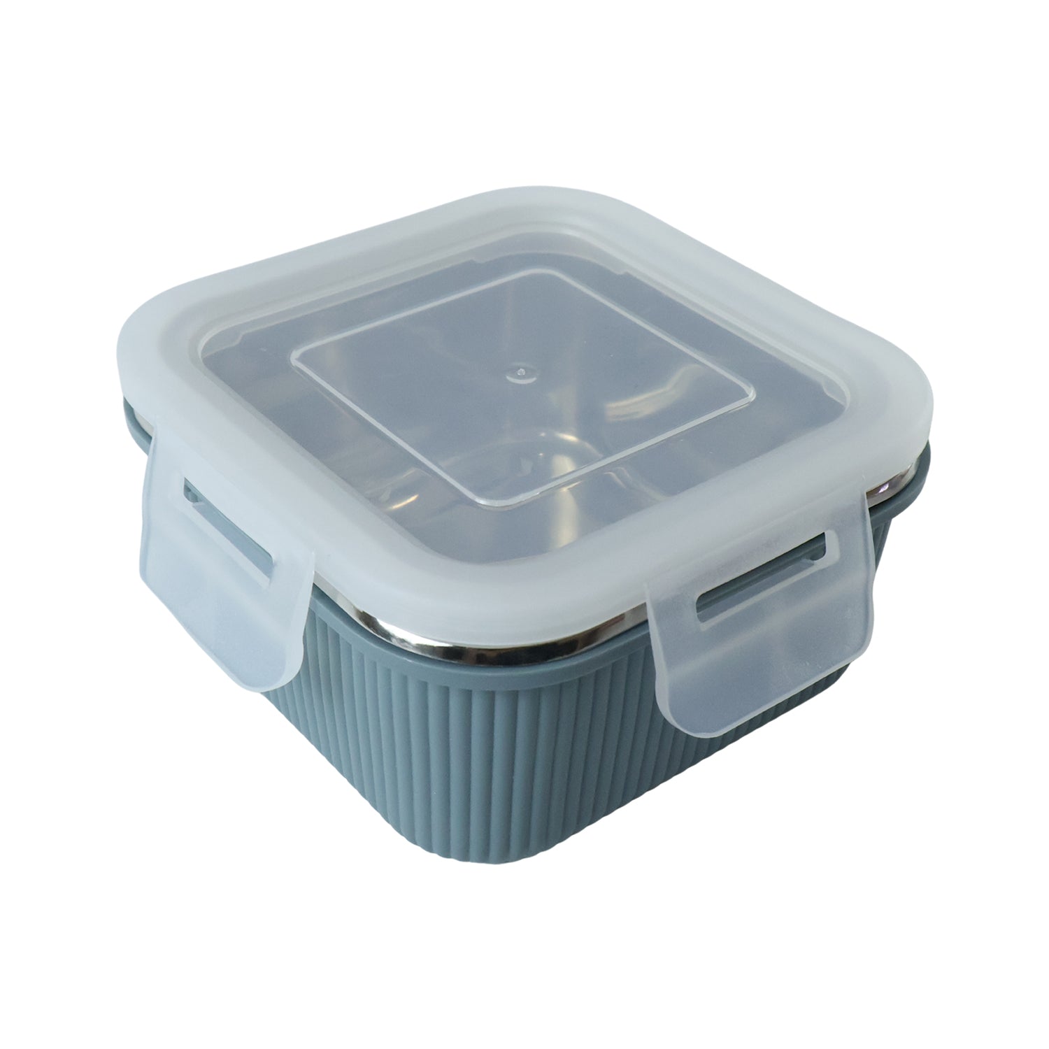 Square Stainless Steel Food Storage Container – 400ml Airtight