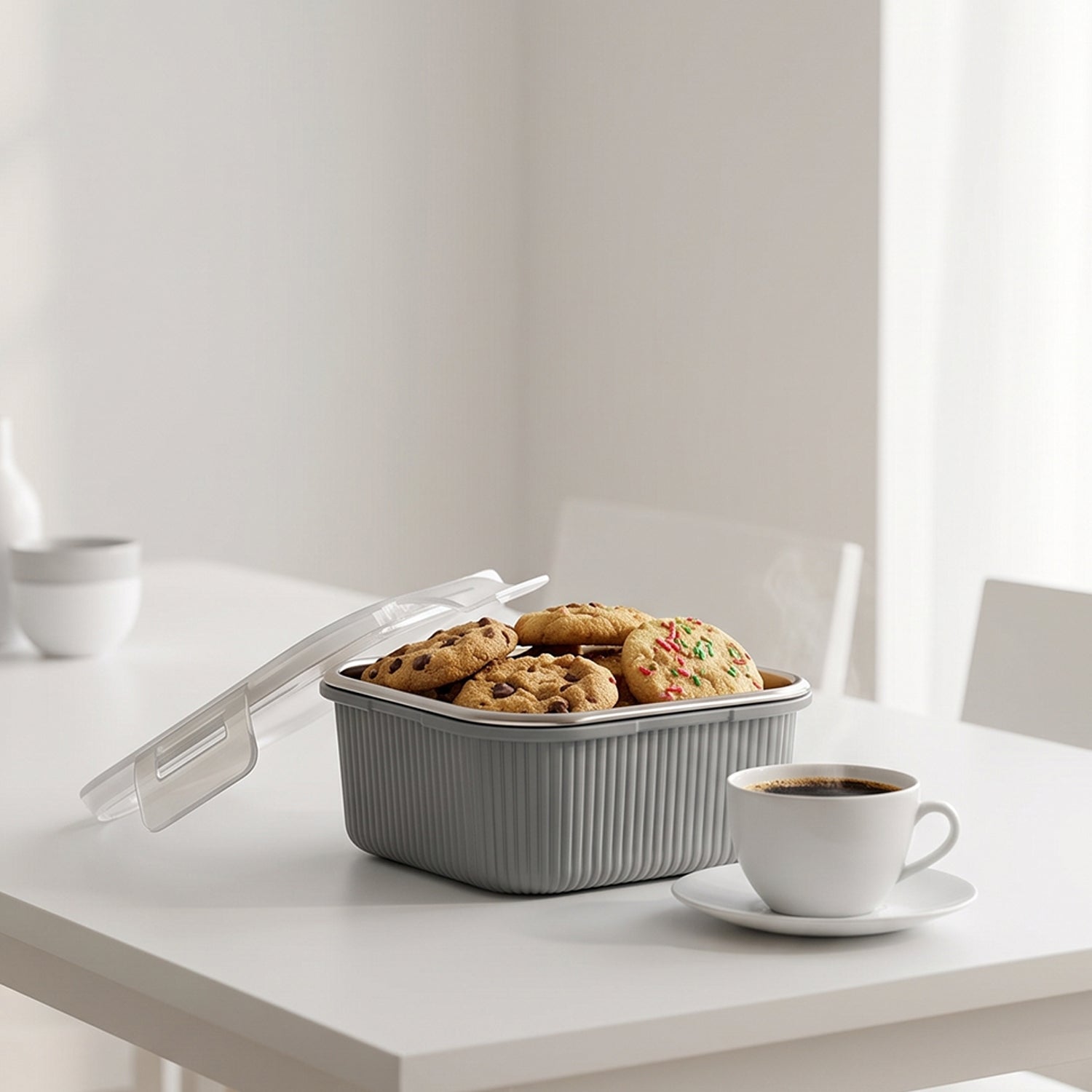 Square Stainless Steel Food Storage Container – 400ml Airtight