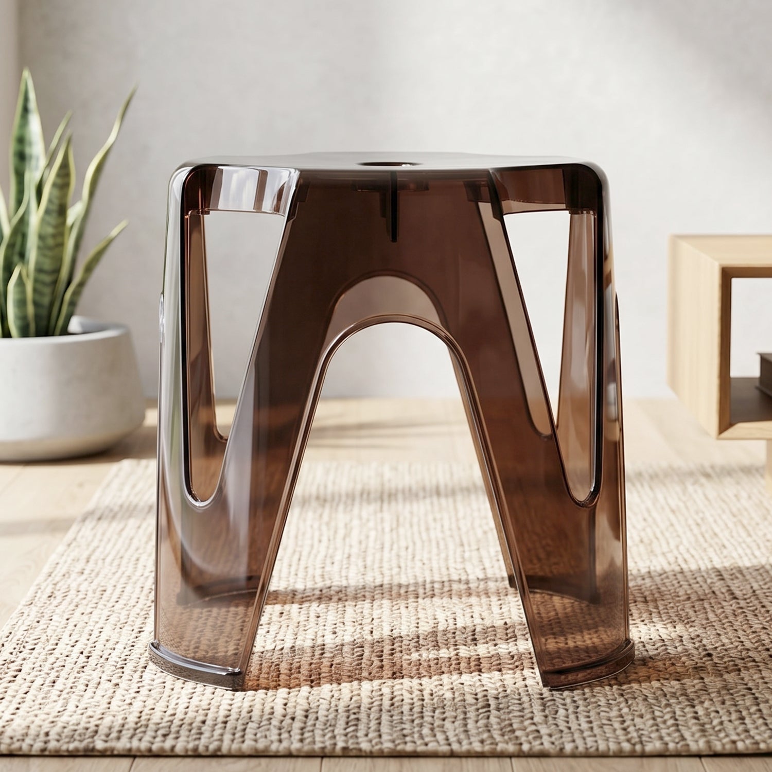 Plastic stool design detail