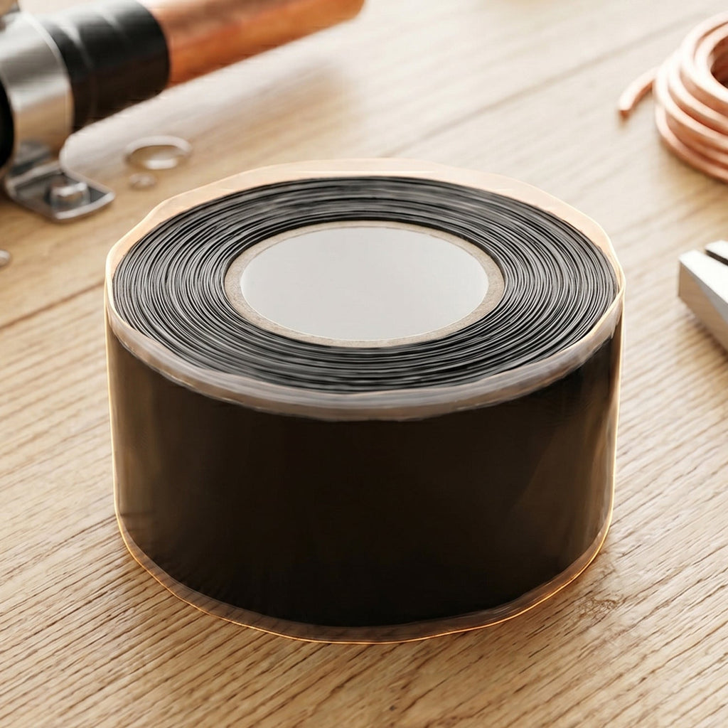 Equipment for emergency pipe repairs with waterproof tape