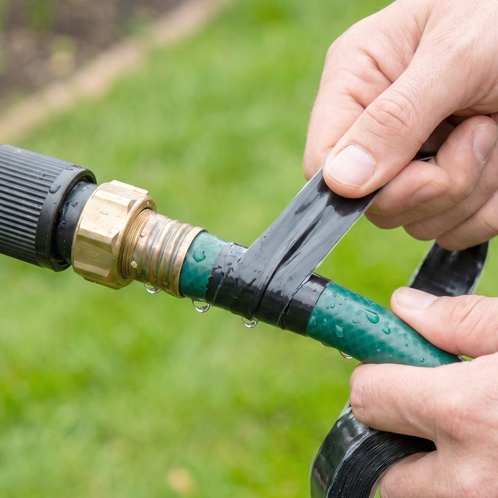 Uses of waterproof silicone tape for electrical and plumbing repairs