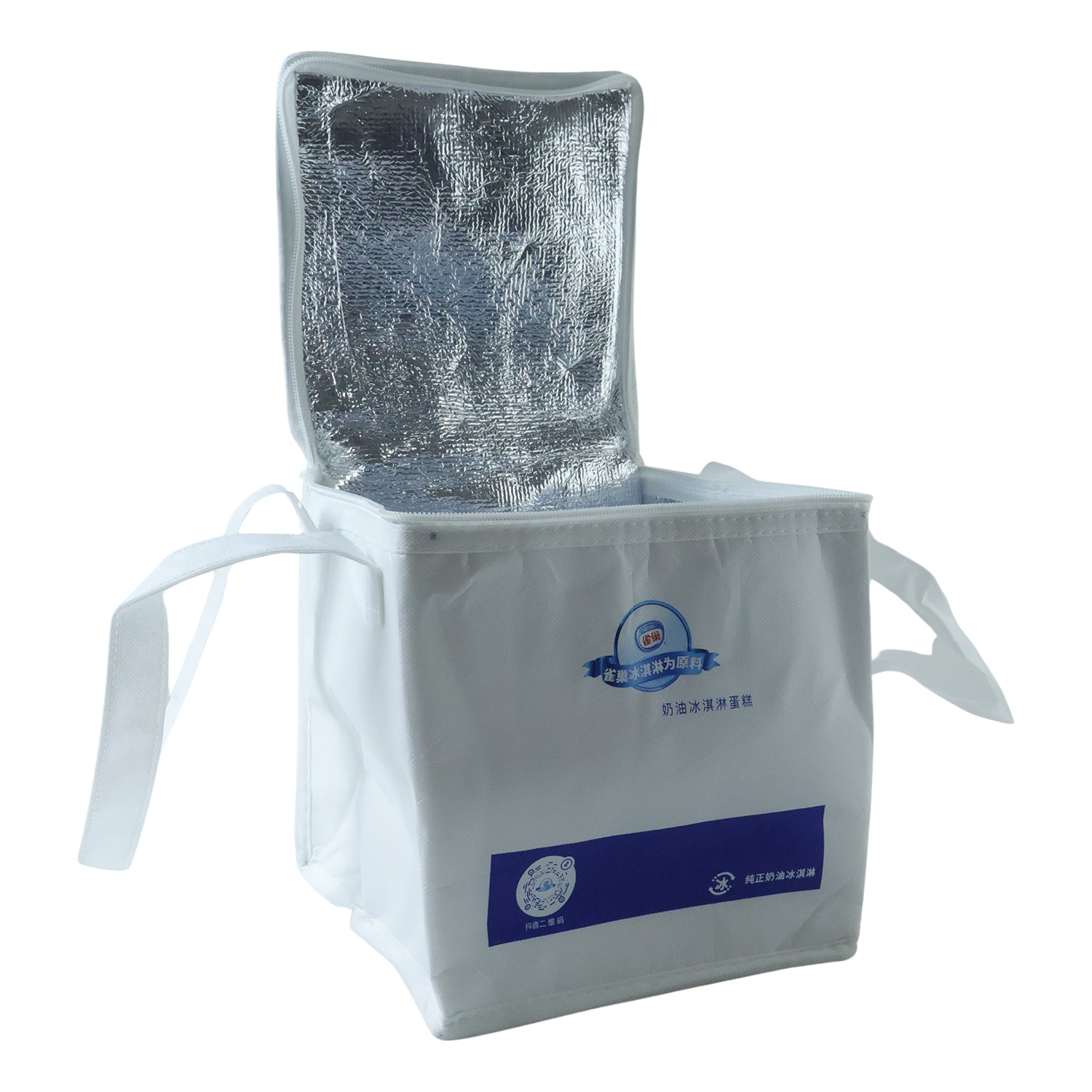 Reusable insulated food carry bag for picnics office or school