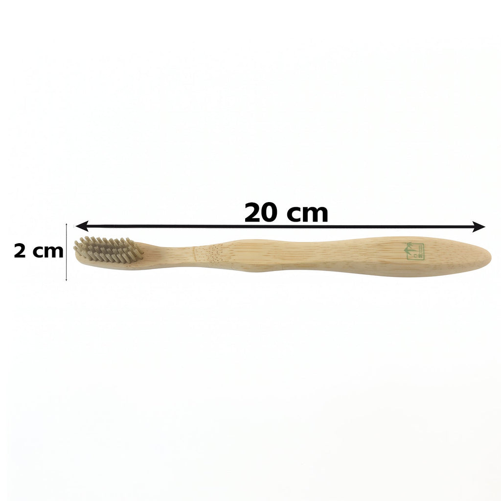 Soft Bristle Bamboo Toothbrush, Eco-Friendly Wooden Toothbrush for Travel (1 Pc)