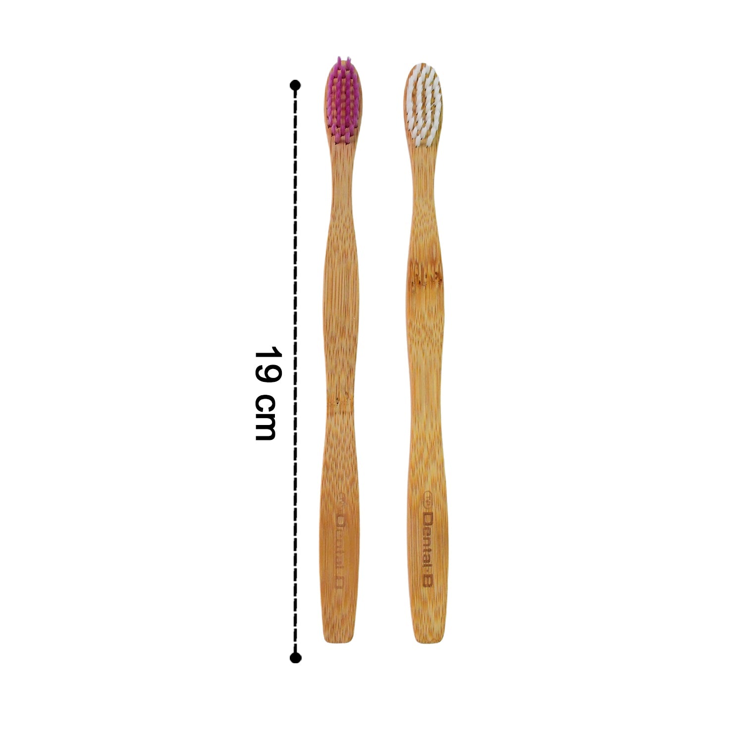 Women Bamboo Toothbrush Set Soft Bristles Eco Friendly Biodegradable (2 Pc)