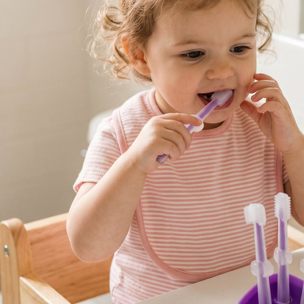 Baby toothbrush white bg