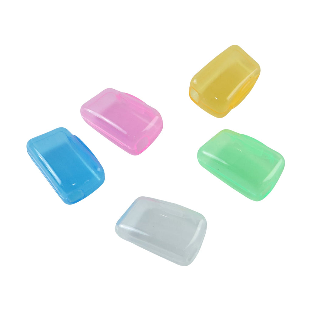 Anti dust brush head caps for a hygienic bathroom