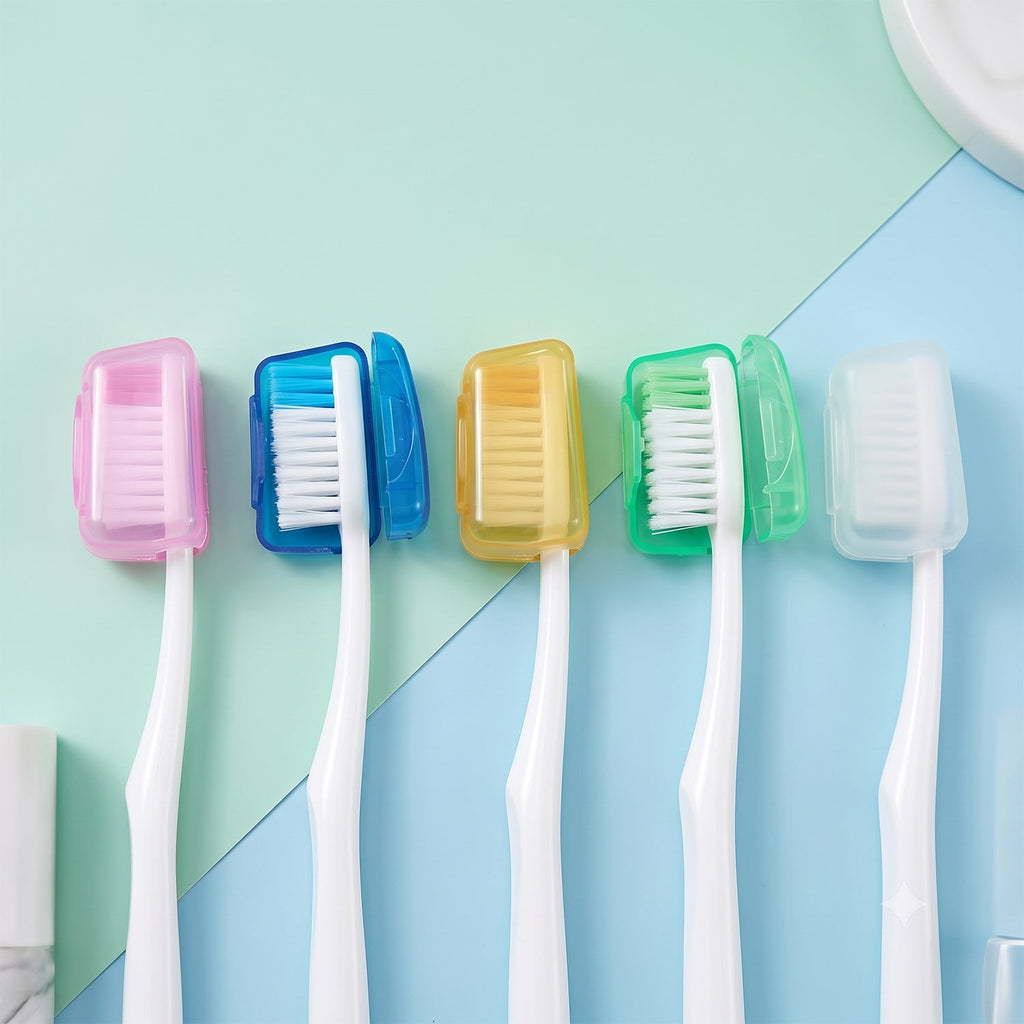Hygienic toothbrush caps to protect heads on the go