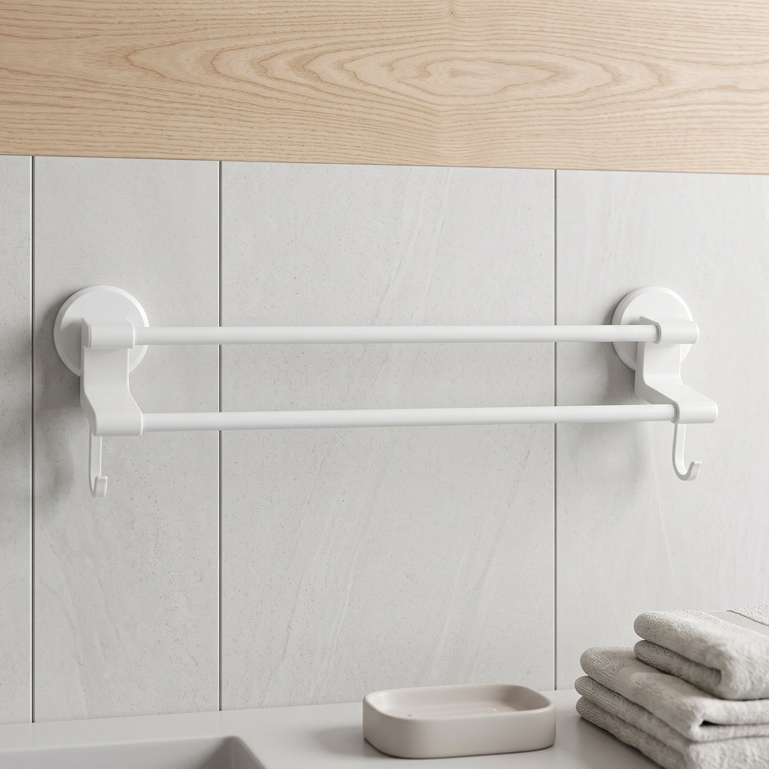Wall towel holder bathroom use