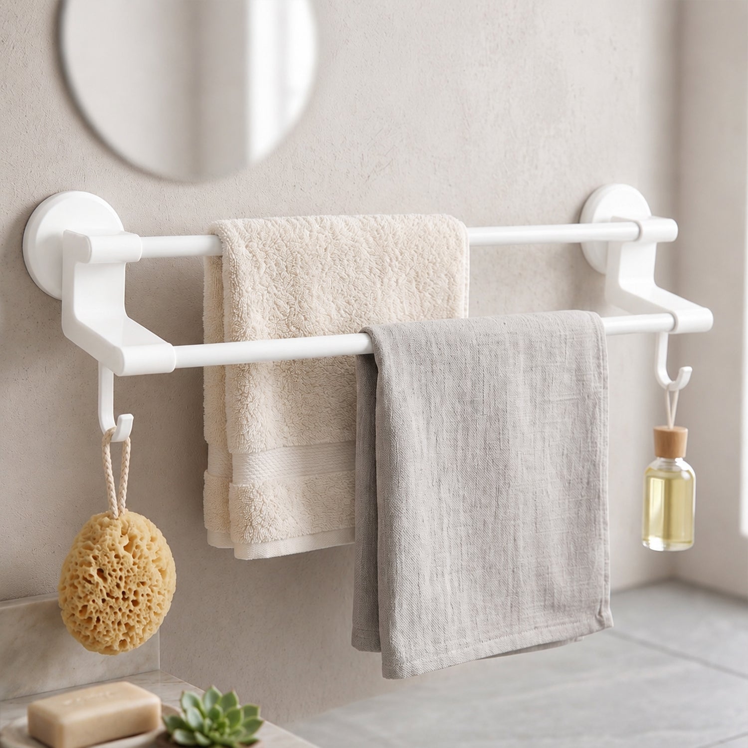 Towel holder wall installation