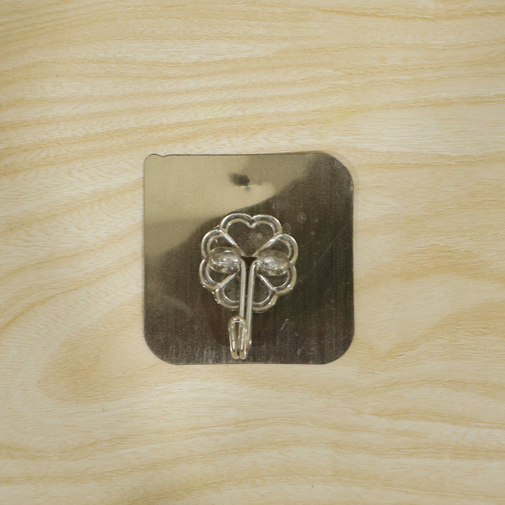 Reliable plastic wall hook with strong adhesive backing