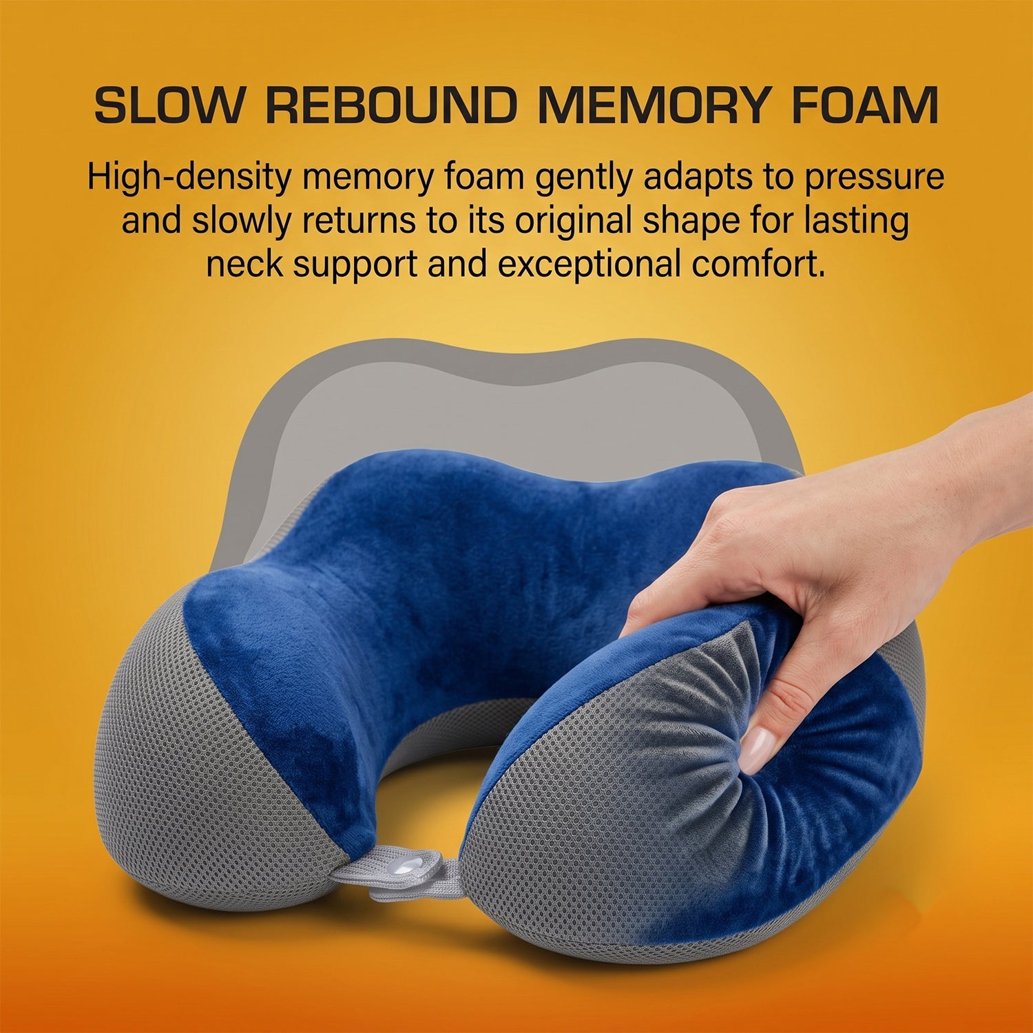 Memory foam neck pillow size